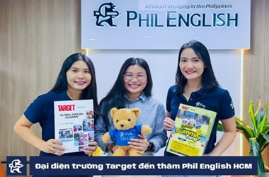 Đại diện trường Anh ngữ TARGET thăm văn phòng Phil English HCM vào tháng 11/2025